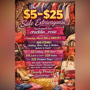 $5-$25 Sale Extravaganza